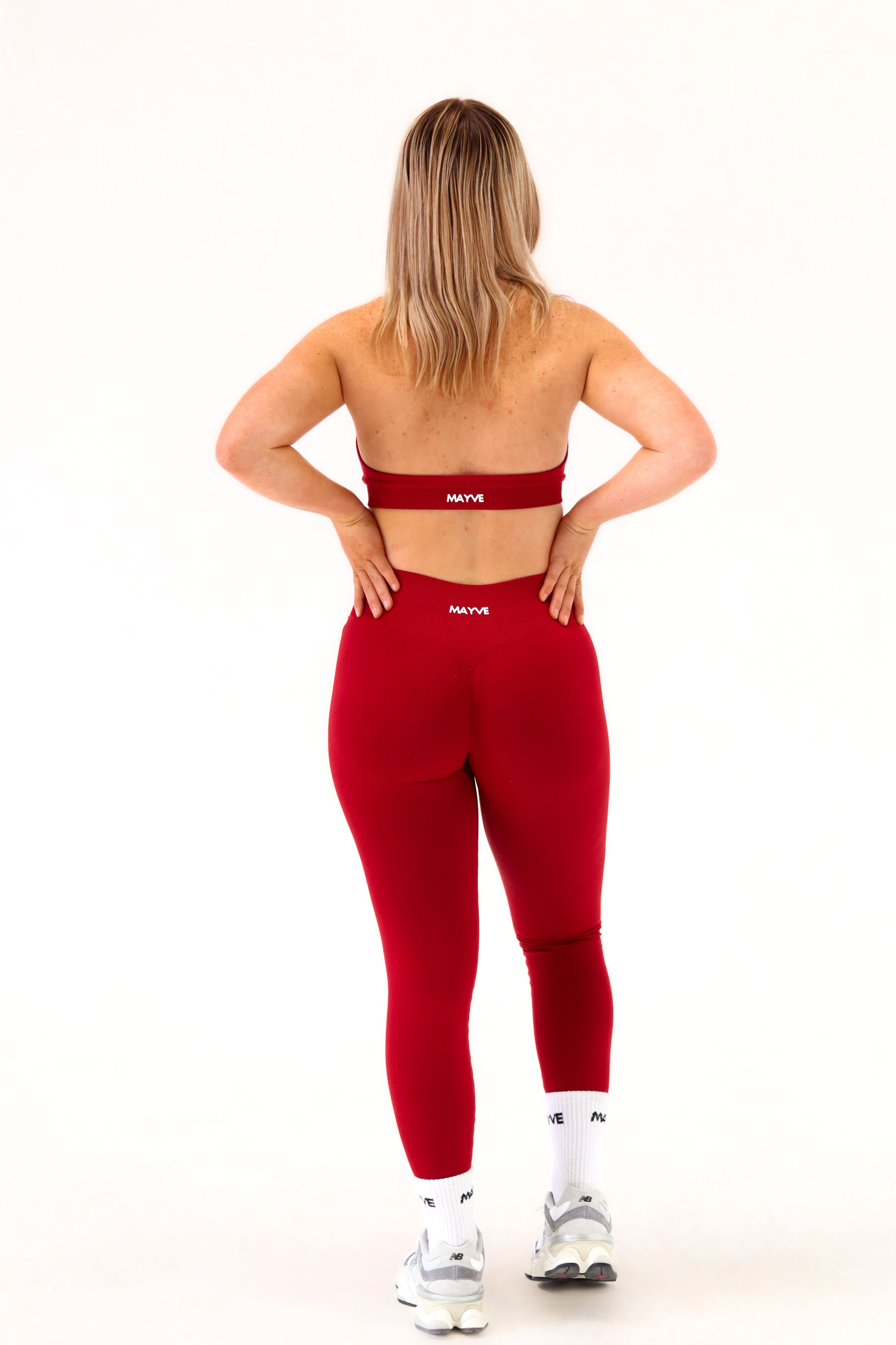SCULPT LEGGINGS - CHERRY RED