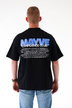 CONFIDENCE CLUB TEE - BLACK & BLUE