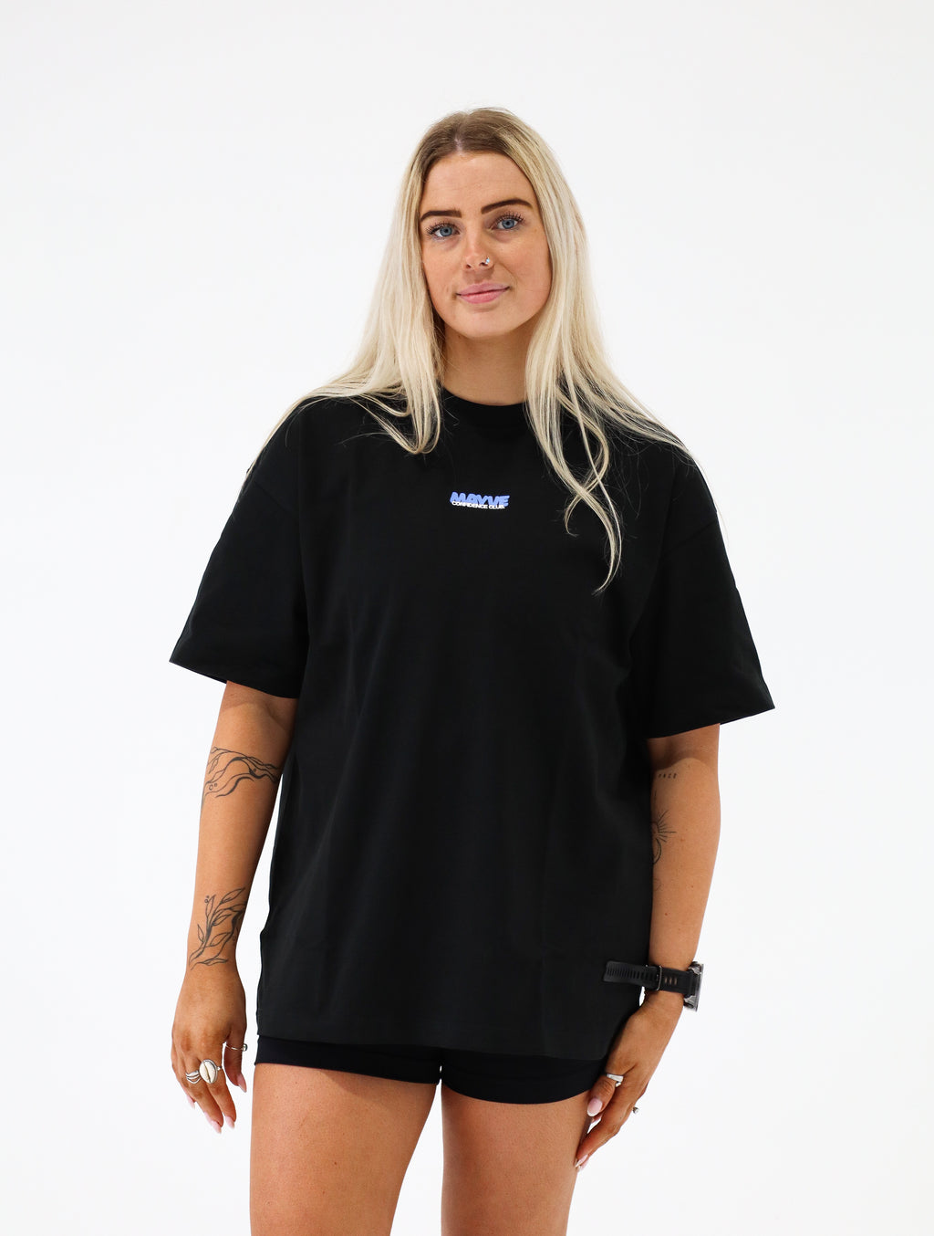 CONFIDENCE CLUB TEE - BLACK & BLUE
