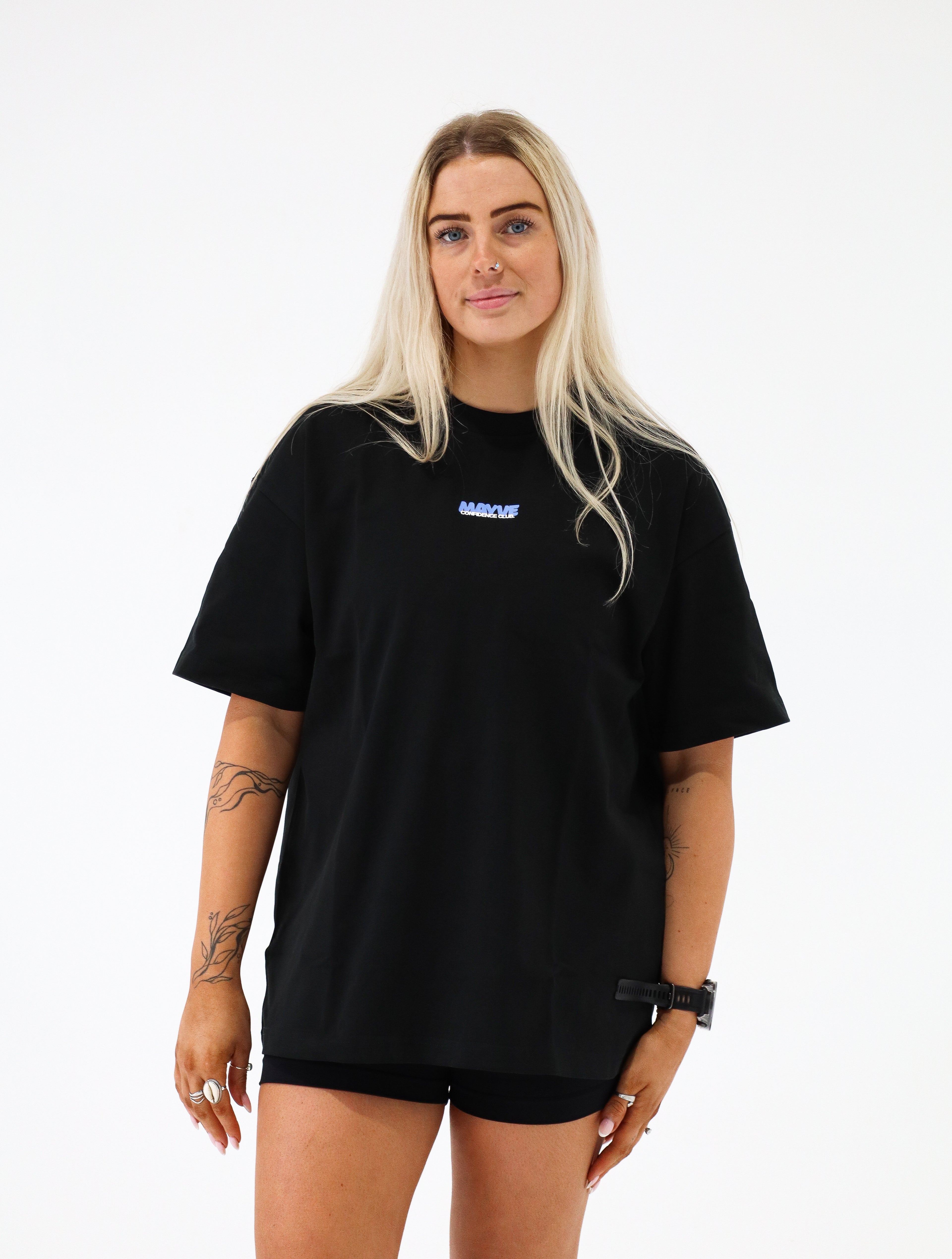 CONFIDENCE CLUB TEE - BLACK & BLUE