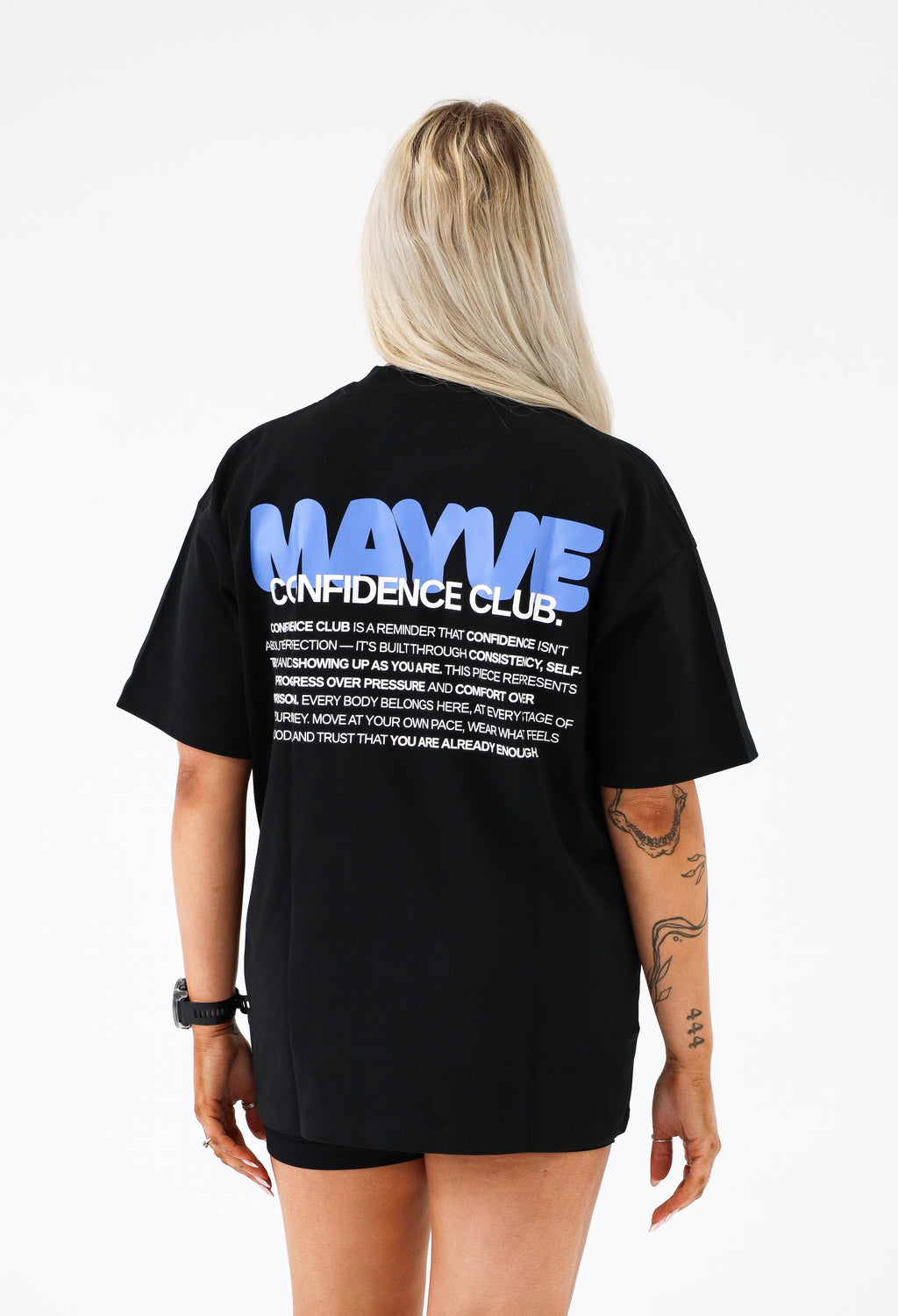 CONFIDENCE CLUB TEE - BLACK & BLUE