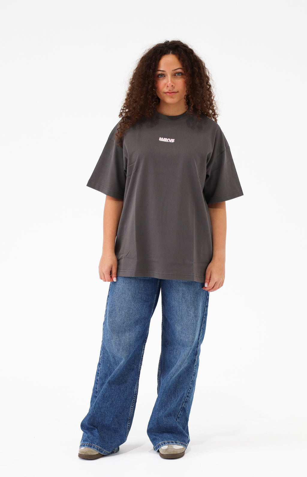 CONFIDENCE CLUB TEE - GREY & PINK