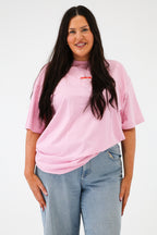CONFIDENCE CLUB TEE - PINK & RED