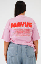 CONFIDENCE CLUB TEE - PINK & RED