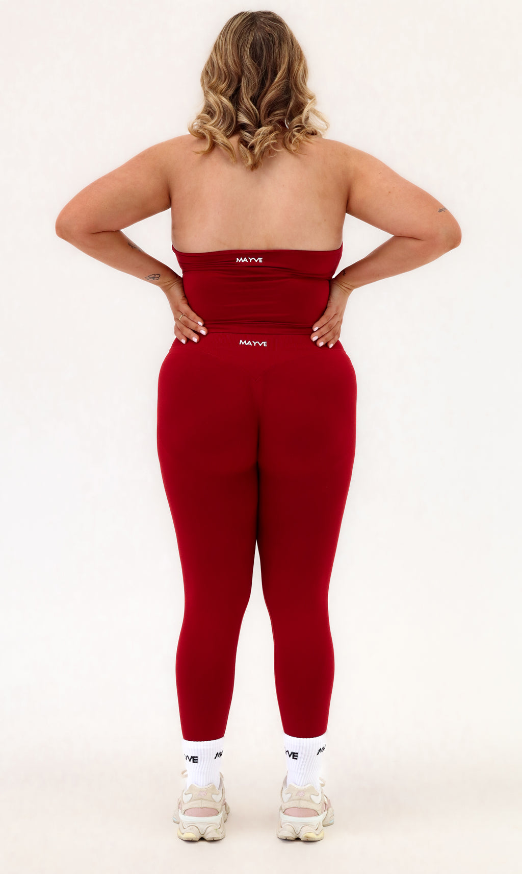 SCULPT LEGGINGS - CHERRY RED