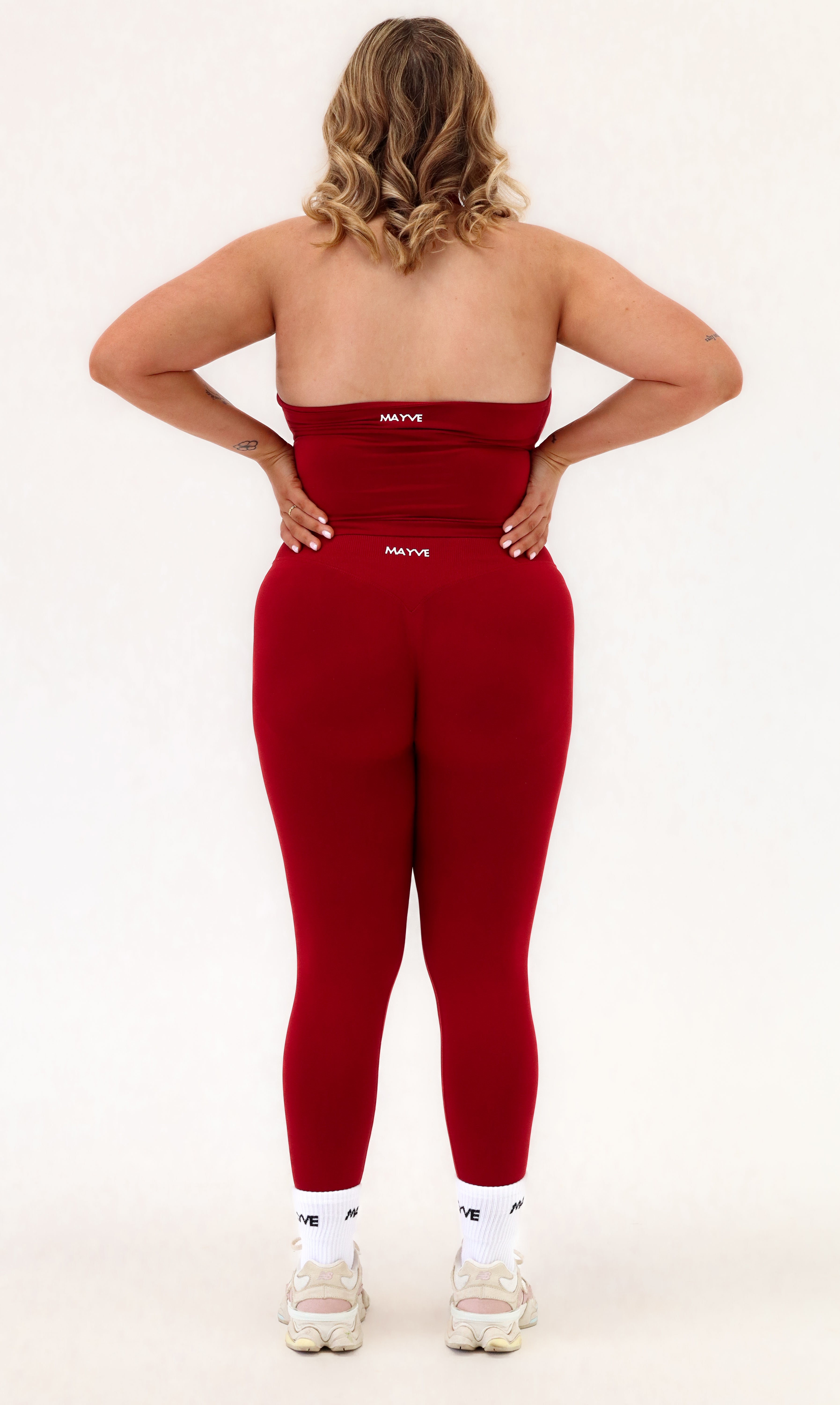 SCULPT LEGGINGS - CHERRY RED