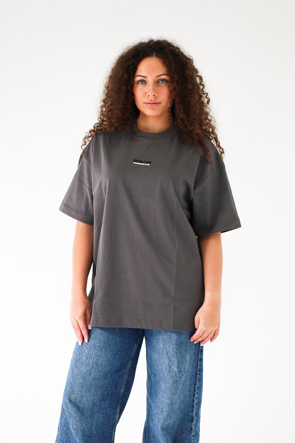 CONFIDENCE CLUB TEE - GREY & BLACK