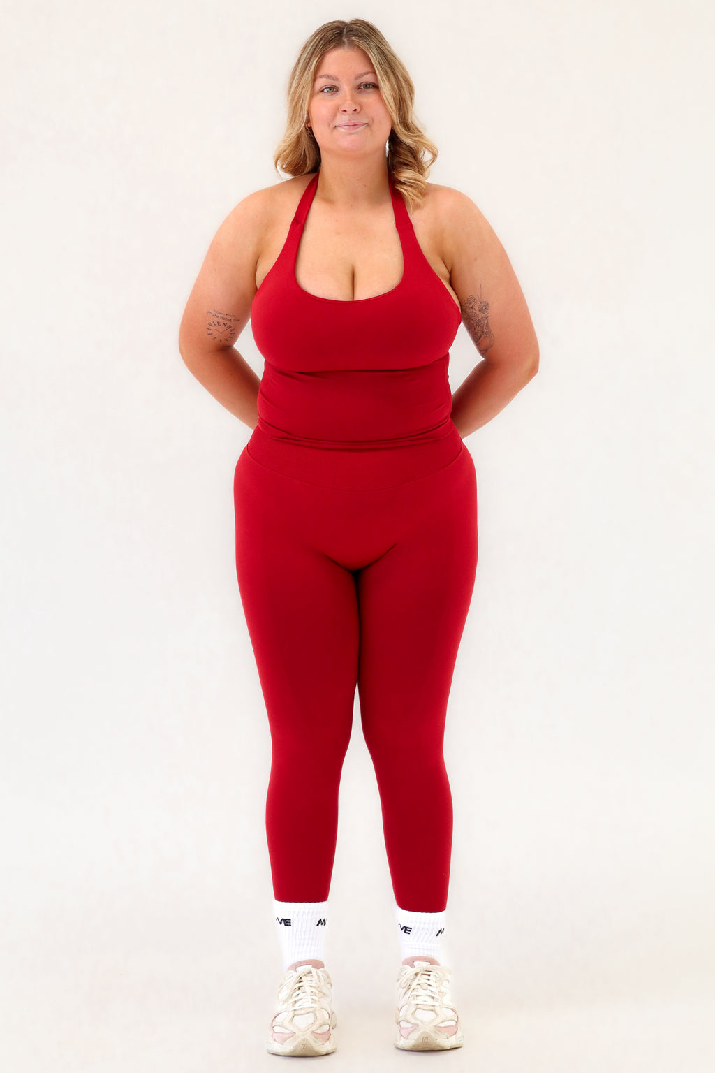 SCULPT LEGGINGS - CHERRY RED