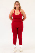 SCULPT LEGGINGS - CHERRY RED