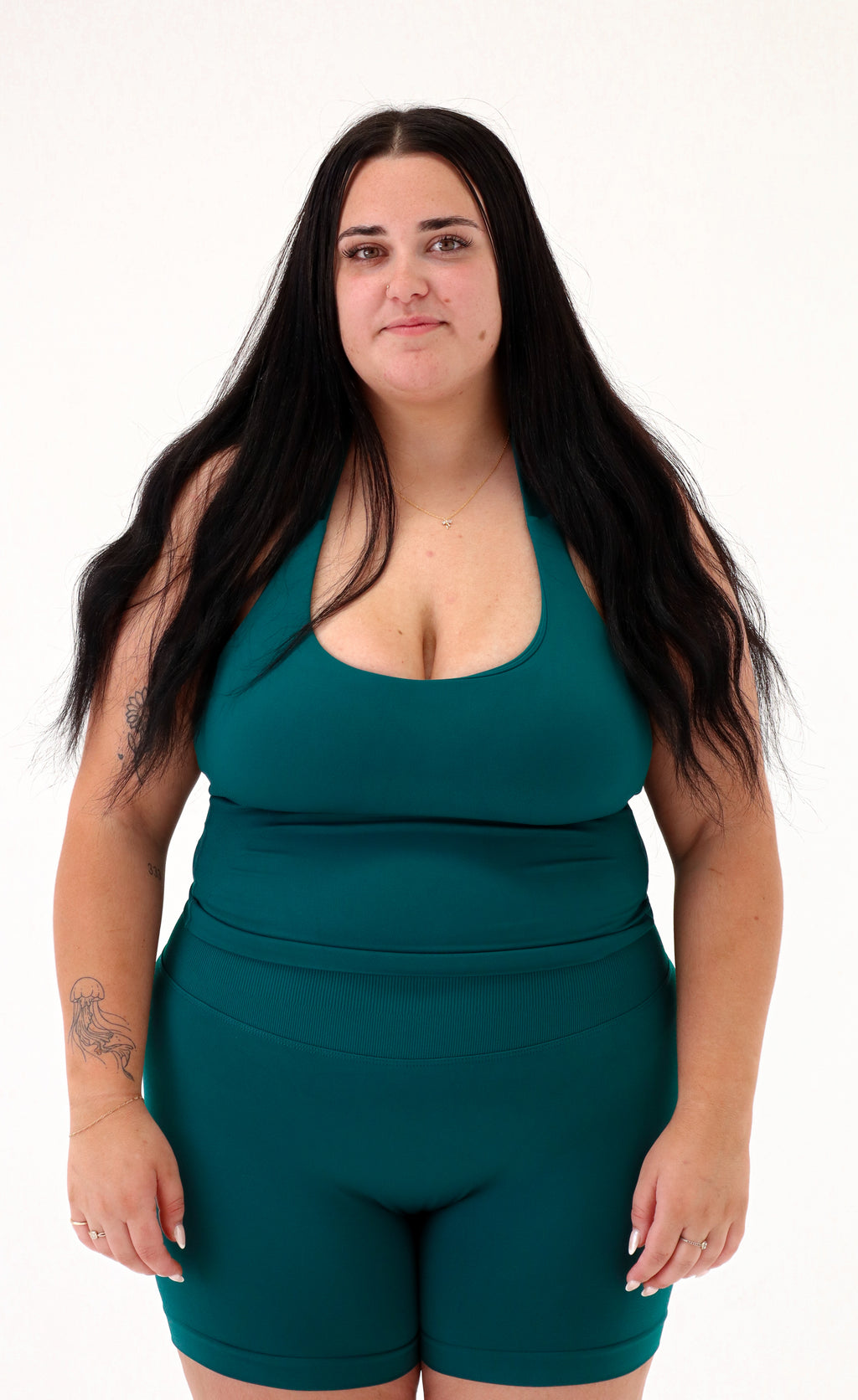 SCULPT SHORTS - FOREST GREEN