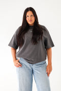 CONFIDENCE CLUB TEE - GREY & BLACK