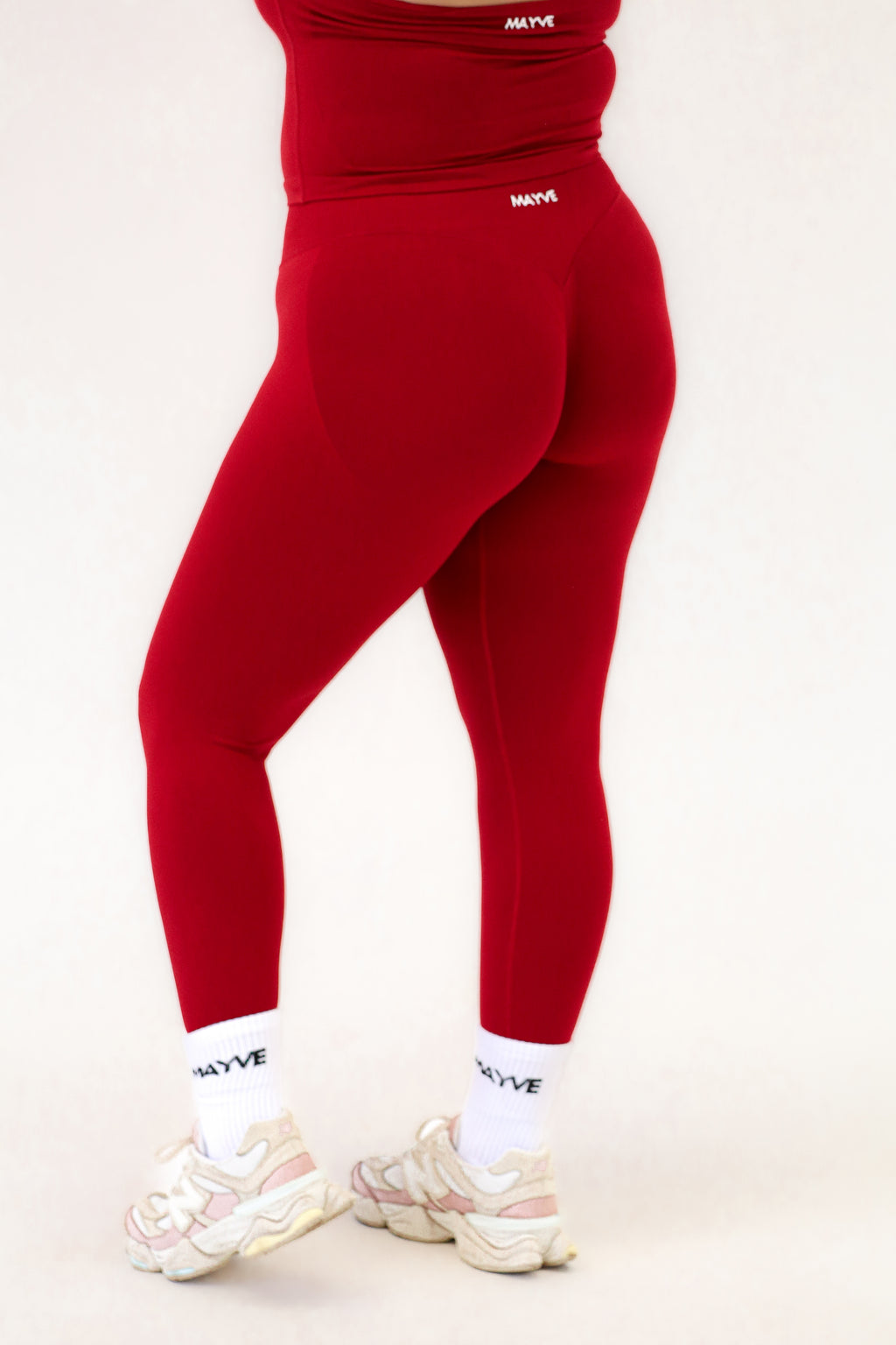 SCULPT LEGGINGS - CHERRY RED