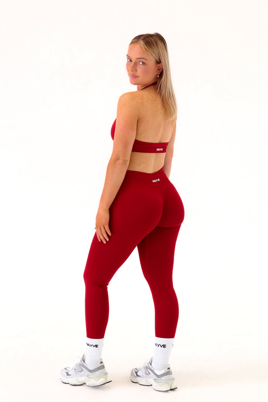 SCULPT LEGGINGS - CHERRY RED