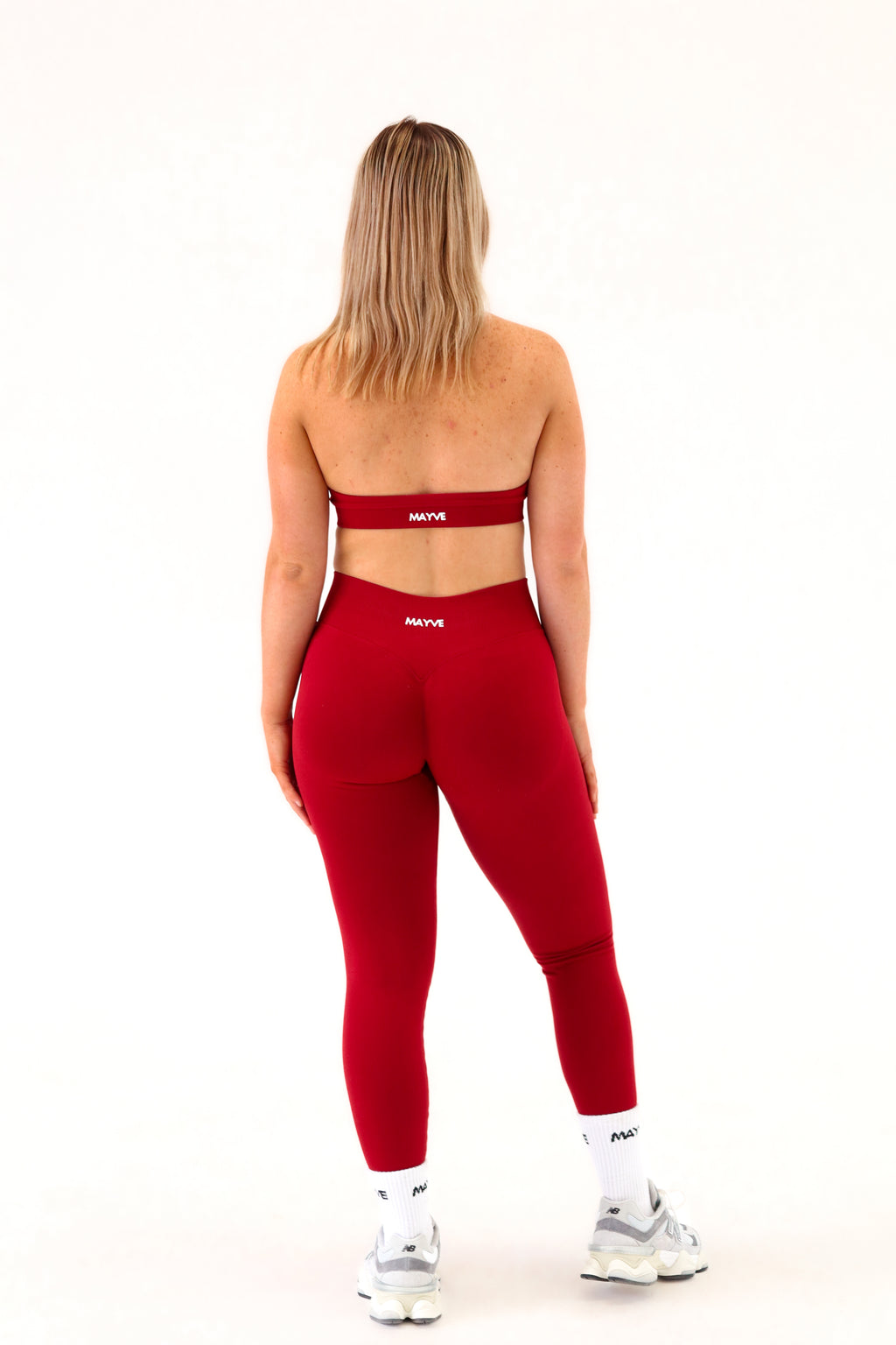 SCULPT LEGGINGS - CHERRY RED