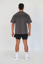 CONFIDENT TEE - GREY & BLACK