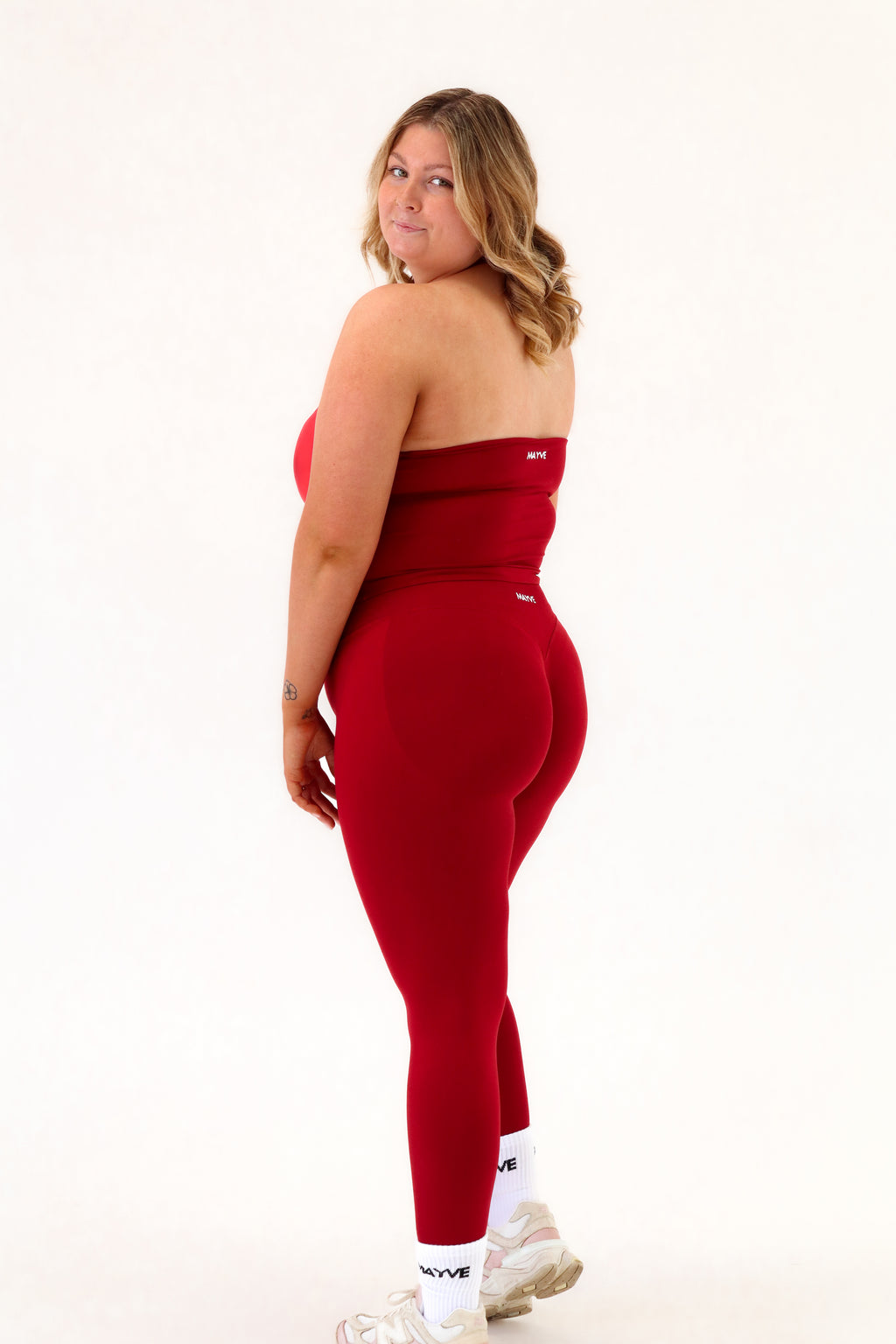 SCULPT LEGGINGS - CHERRY RED