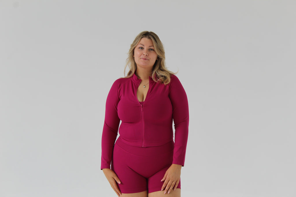 SCULPT ZIP JACKET - ACAI