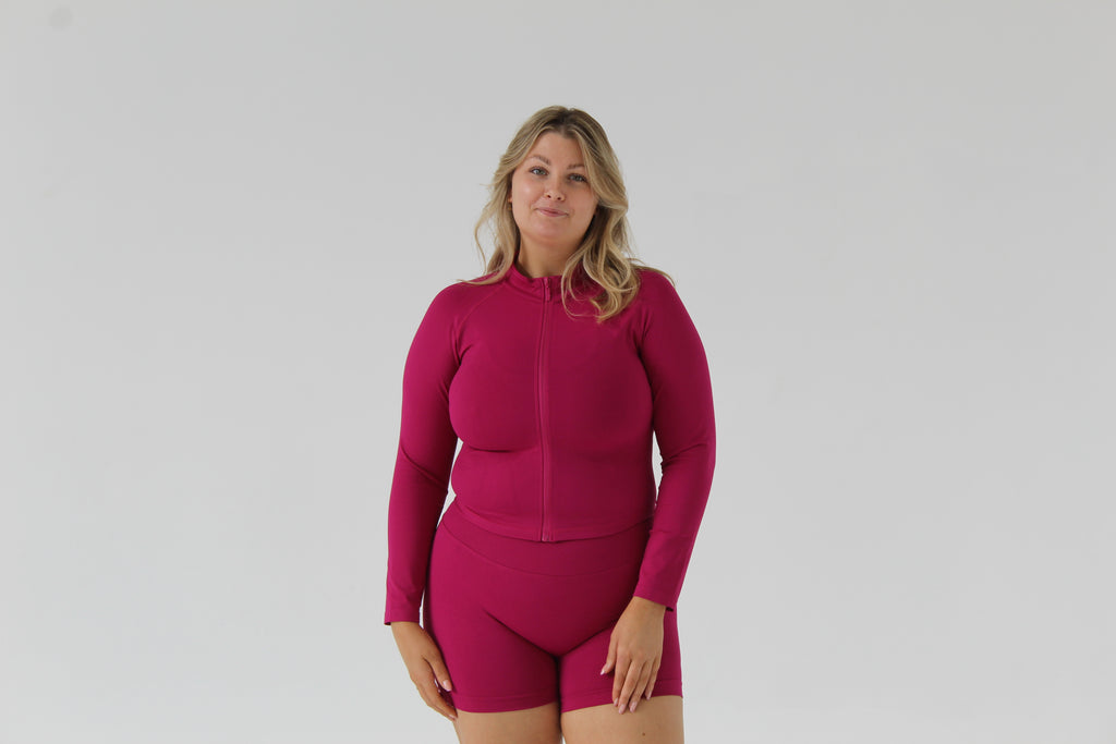 SCULPT ZIP JACKET - ACAI