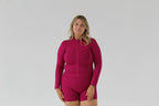 SCULPT ZIP JACKET - ACAI