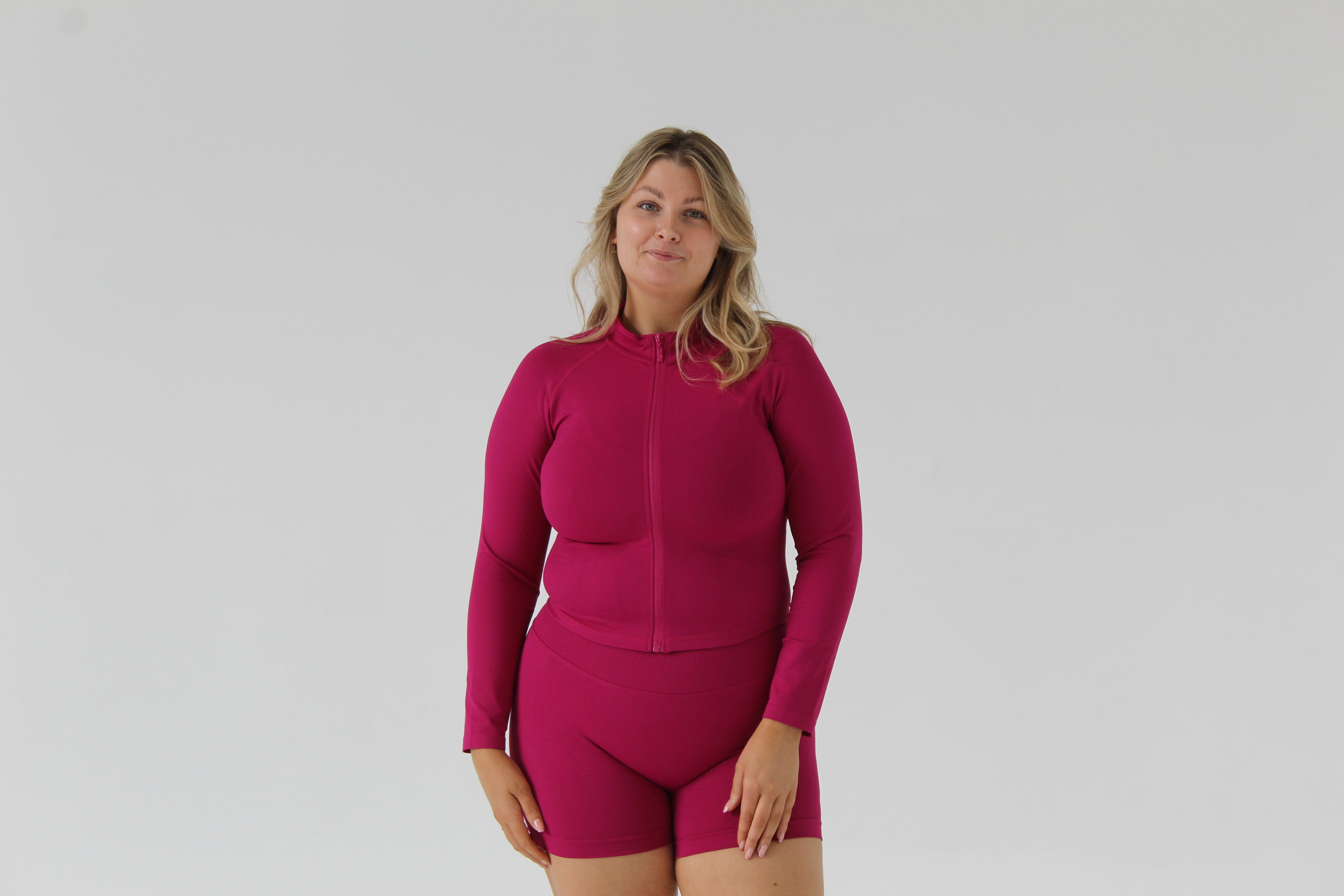 SCULPT ZIP JACKET - ACAI