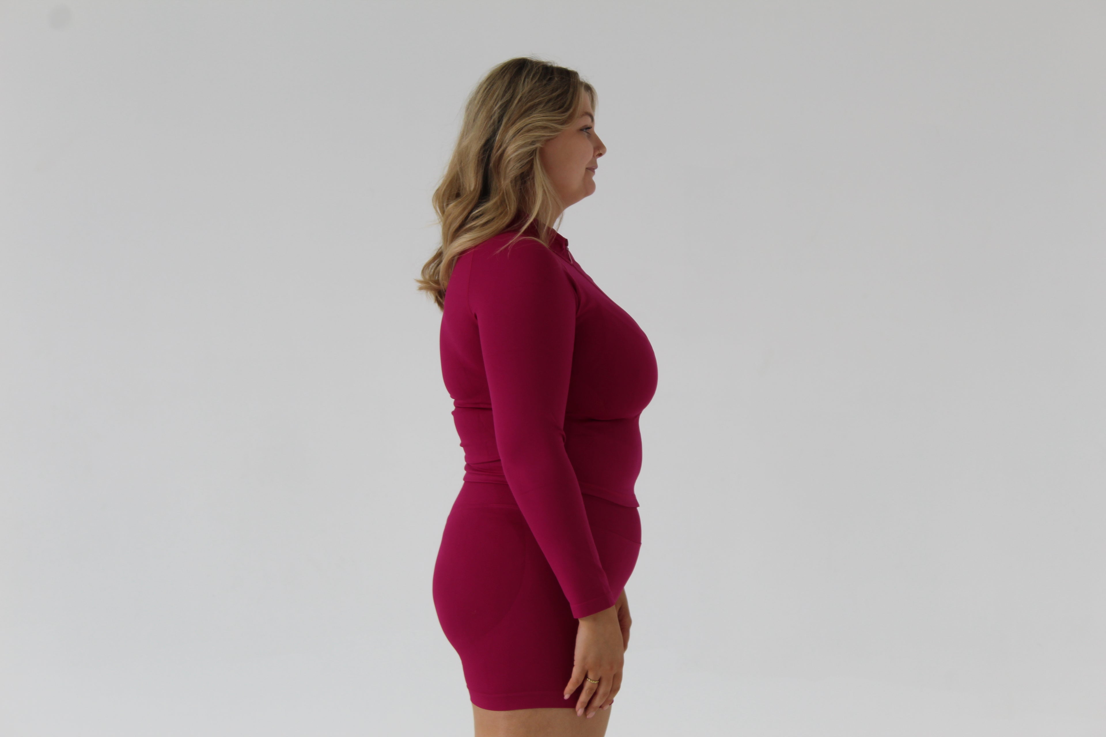 SCULPT ZIP JACKET - ACAI