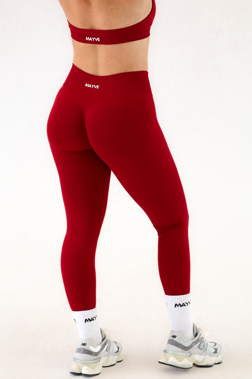 SCULPT LEGGINGS - CHERRY RED