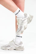 MAYVE CREW SOCKS - WHITE