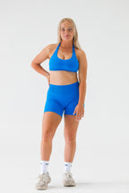 SCULPT SHORTS - TROPIC BLUE