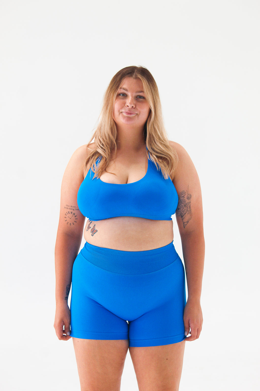 VERA CROP - TROPIC BLUE