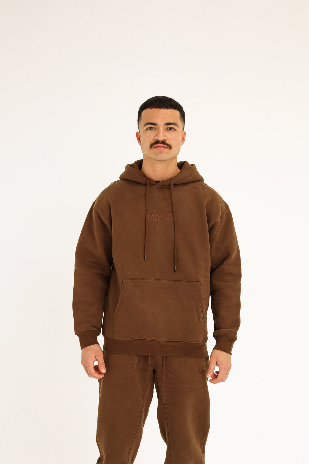 ESSENTIAL TRACKSUIT PANTS - CHOCOLATE BROWN