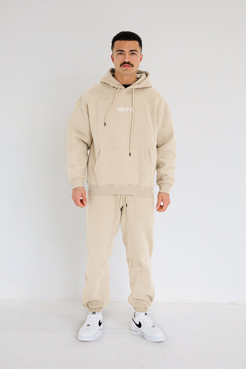 ESSENTIAL TRACKSUIT PANTS - BEIGE BABY