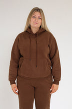 ESSENTIAL TRACKSUIT PANTS - CHOCOLATE BROWN