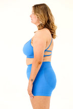 ZAHRA CROP - TROPIC BLUE