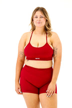 ZAHRA CROP - CHERRY RED