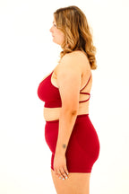 ZAHRA CROP - CHERRY RED