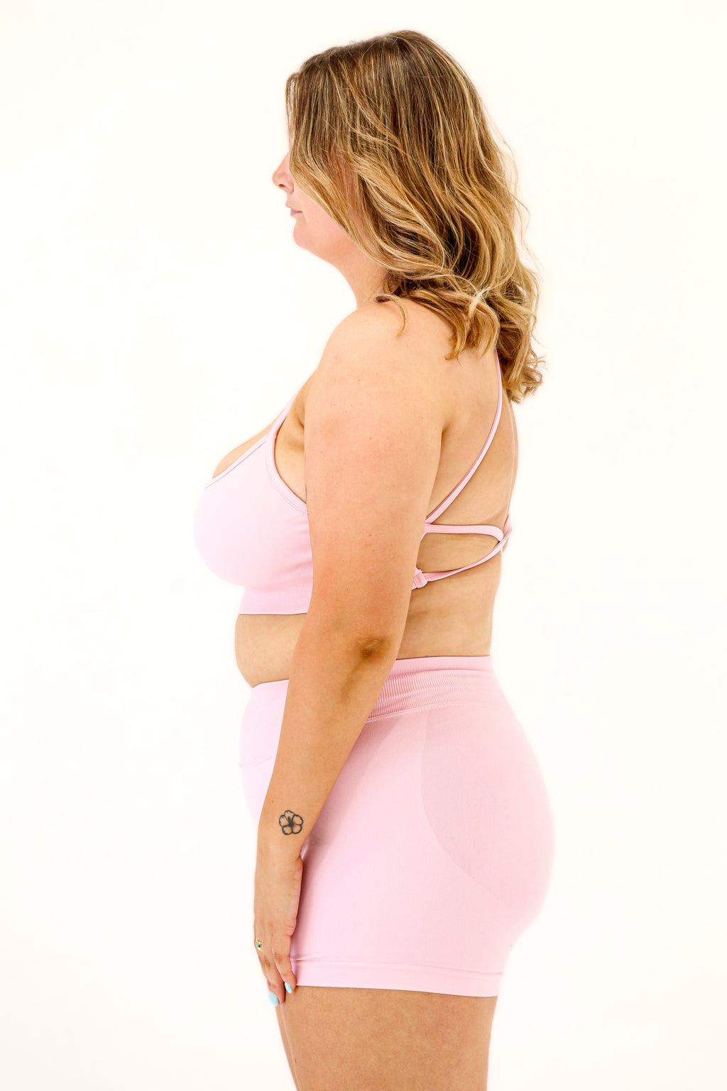 ZAHRA CROP - BABY PINK