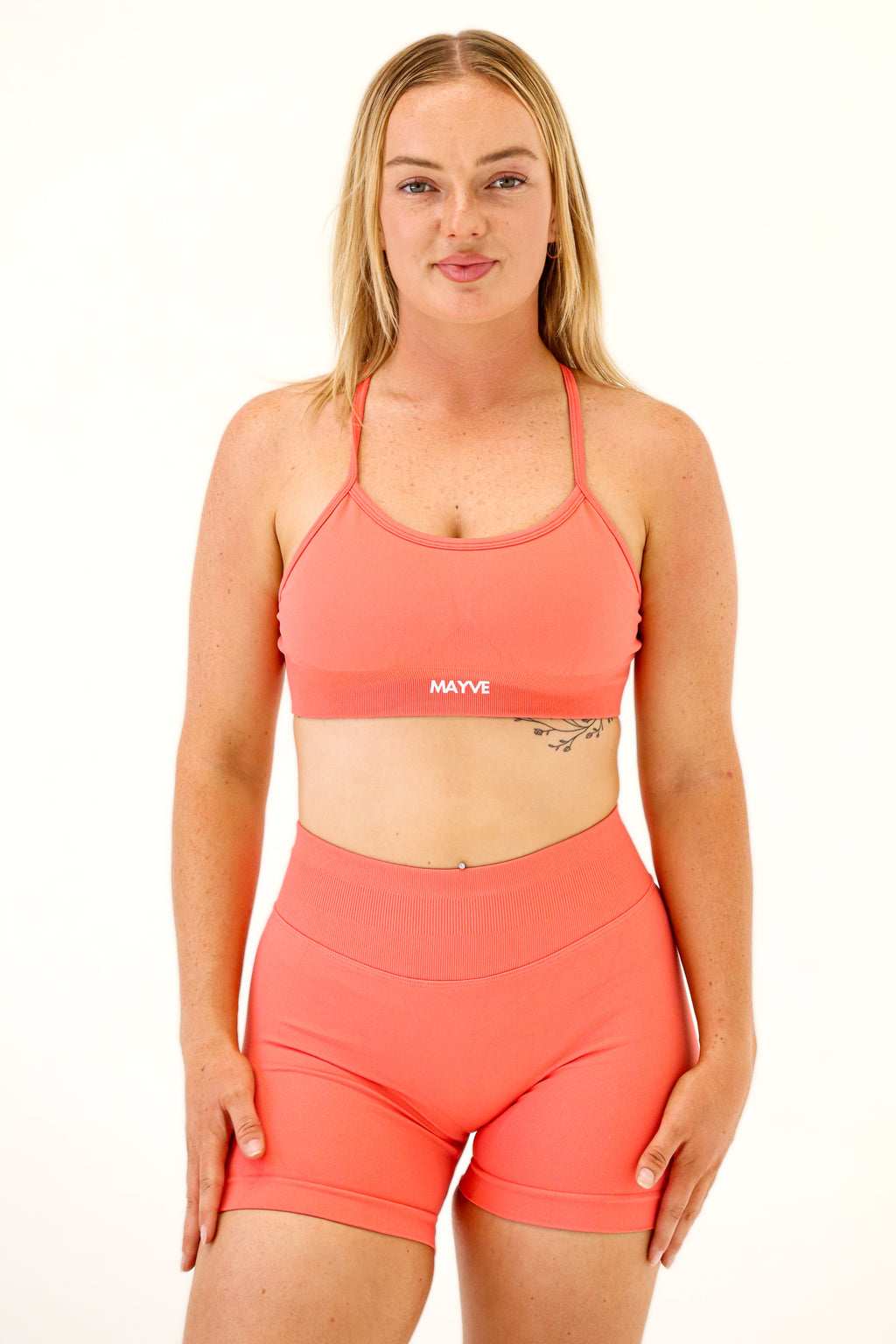ZAHRA CROP - CORAL