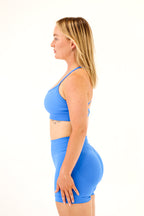 ZAHRA CROP - TROPIC BLUE