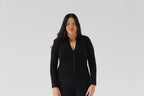 SCULPT ZIP JACKET - ONYX