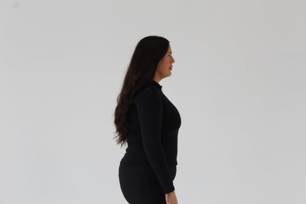 SCULPT ZIP JACKET - ONYX