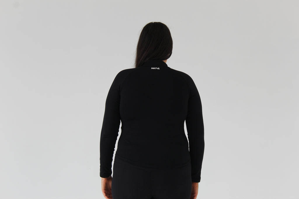SCULPT ZIP JACKET - ONYX