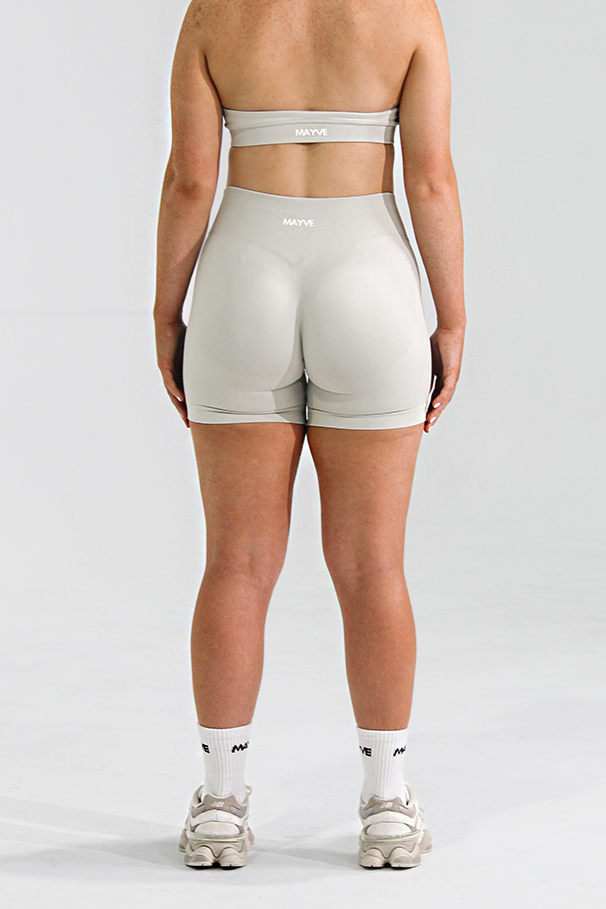 SCULPT SHORTS - STONE GREY