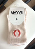 MAYVE GRIP PILATES SOCKS - LUCKY HORSESHOE