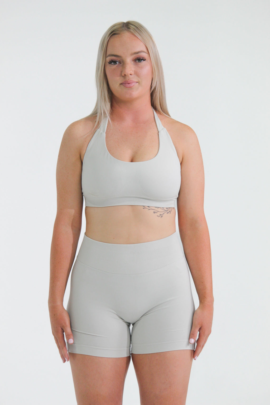 SCULPT SHORTS - STONE GREY