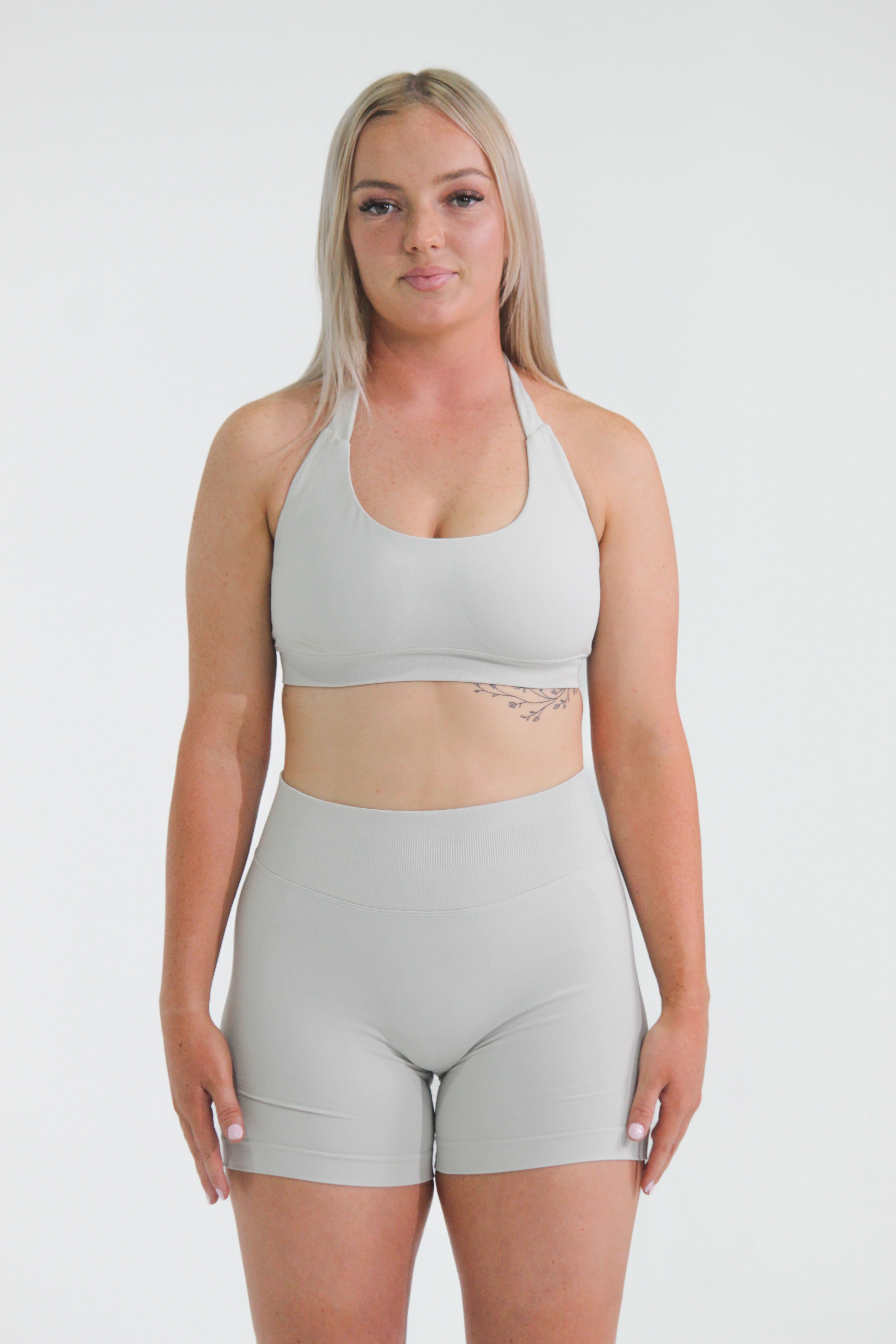 SCULPT SHORTS - STONE GREY
